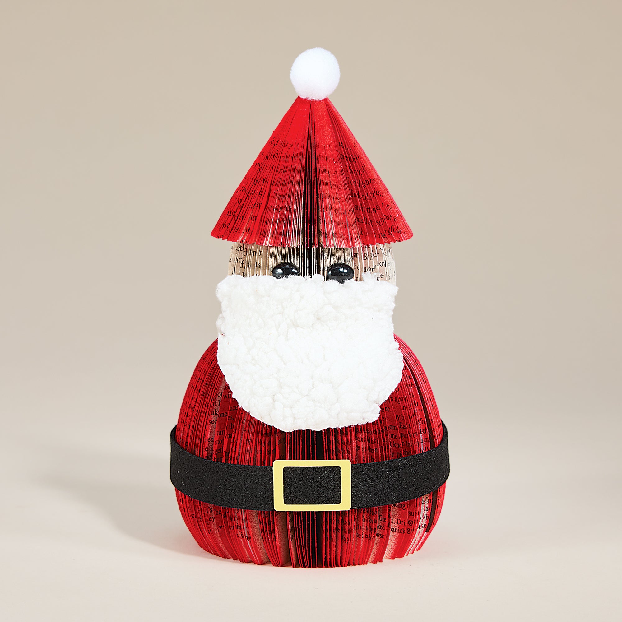 Upcycled Santa Claus Book Decor (Preorder)
