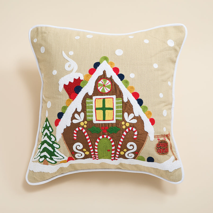 Gingerbread House Pillow
