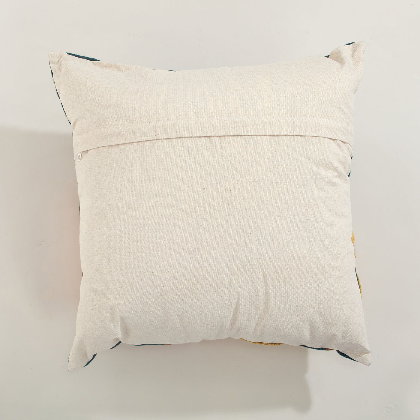 Bright Blossoms Embroidered Pillow