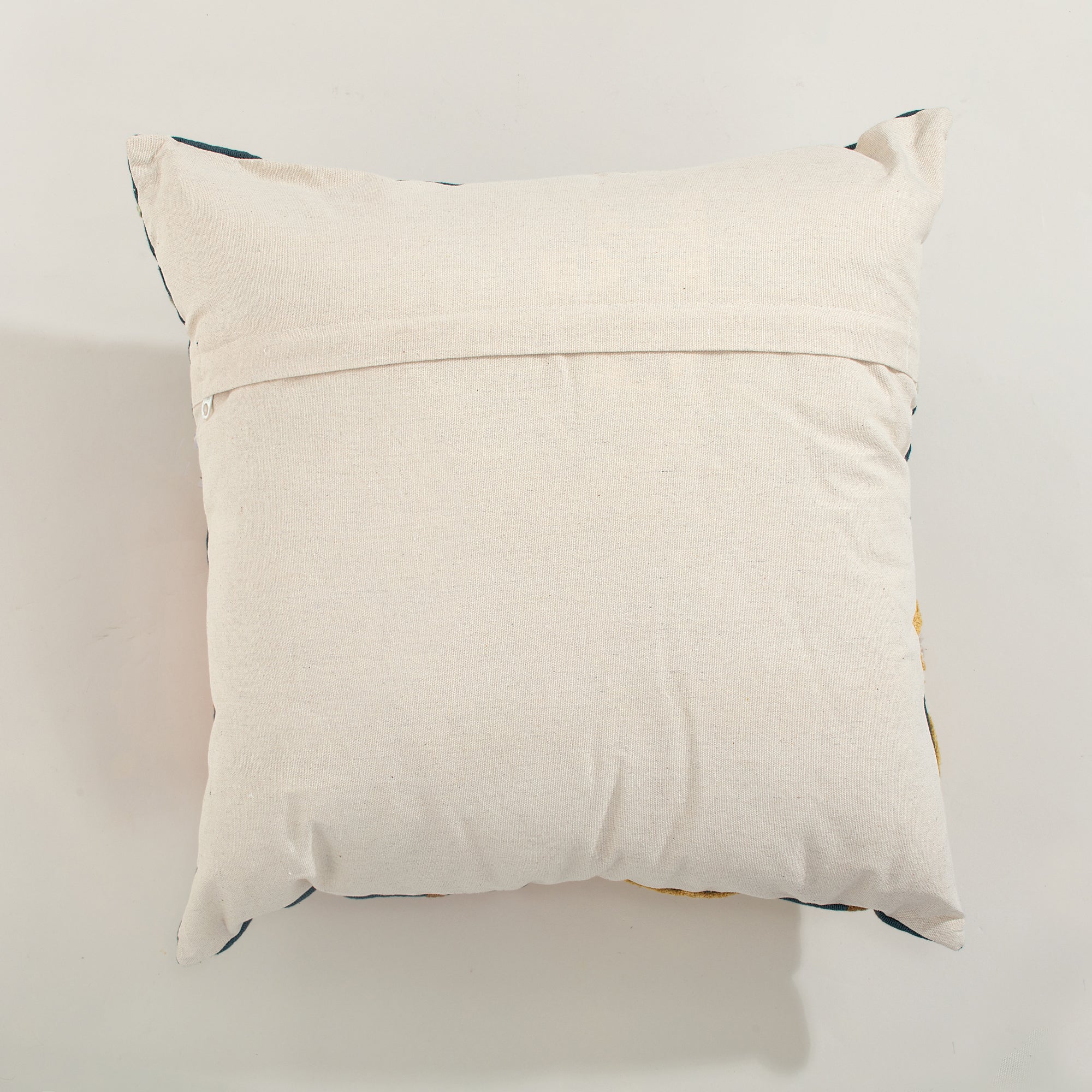 Bright Blossoms Embroidered Pillow