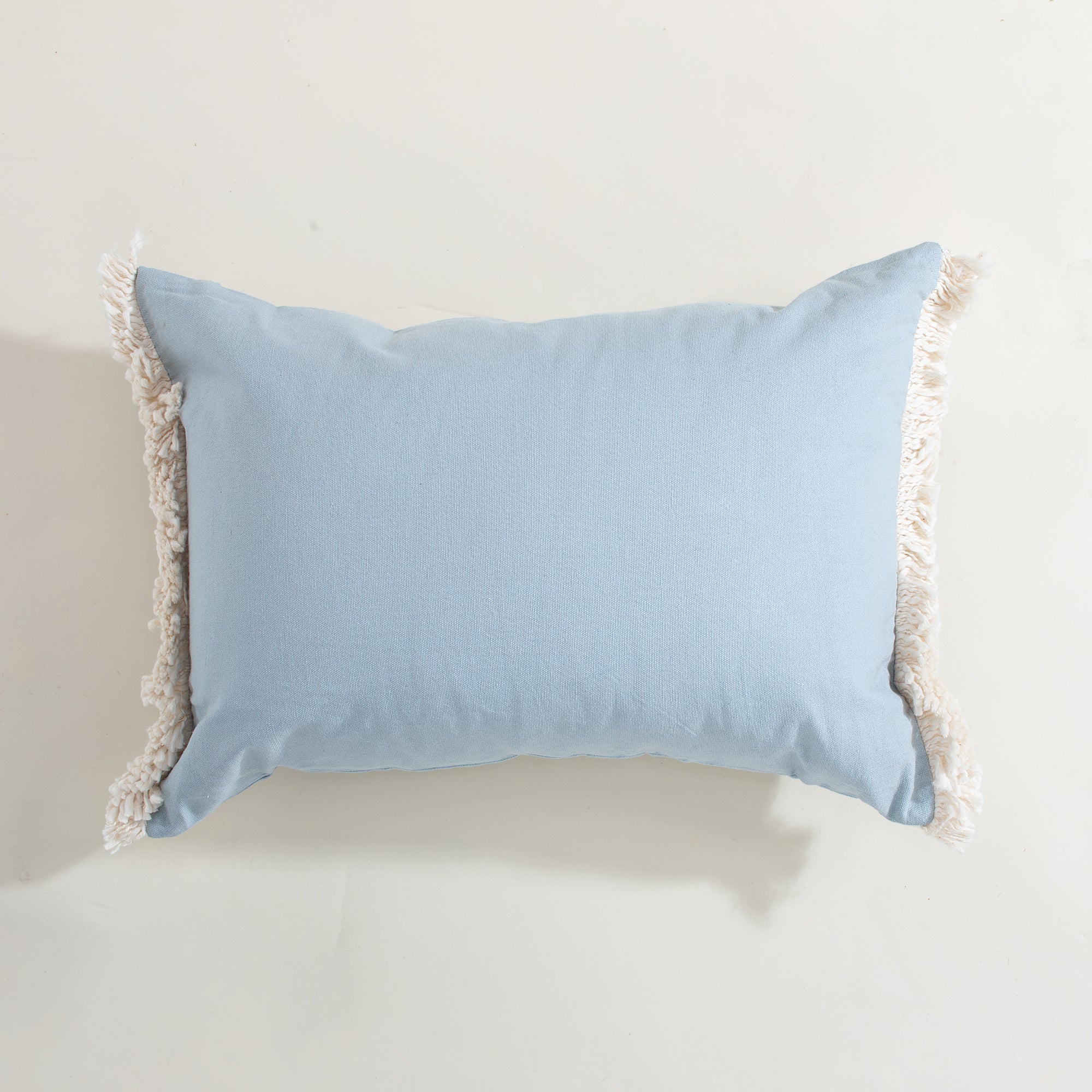 Willowy Wild Field Flowers Embroidered Pillow