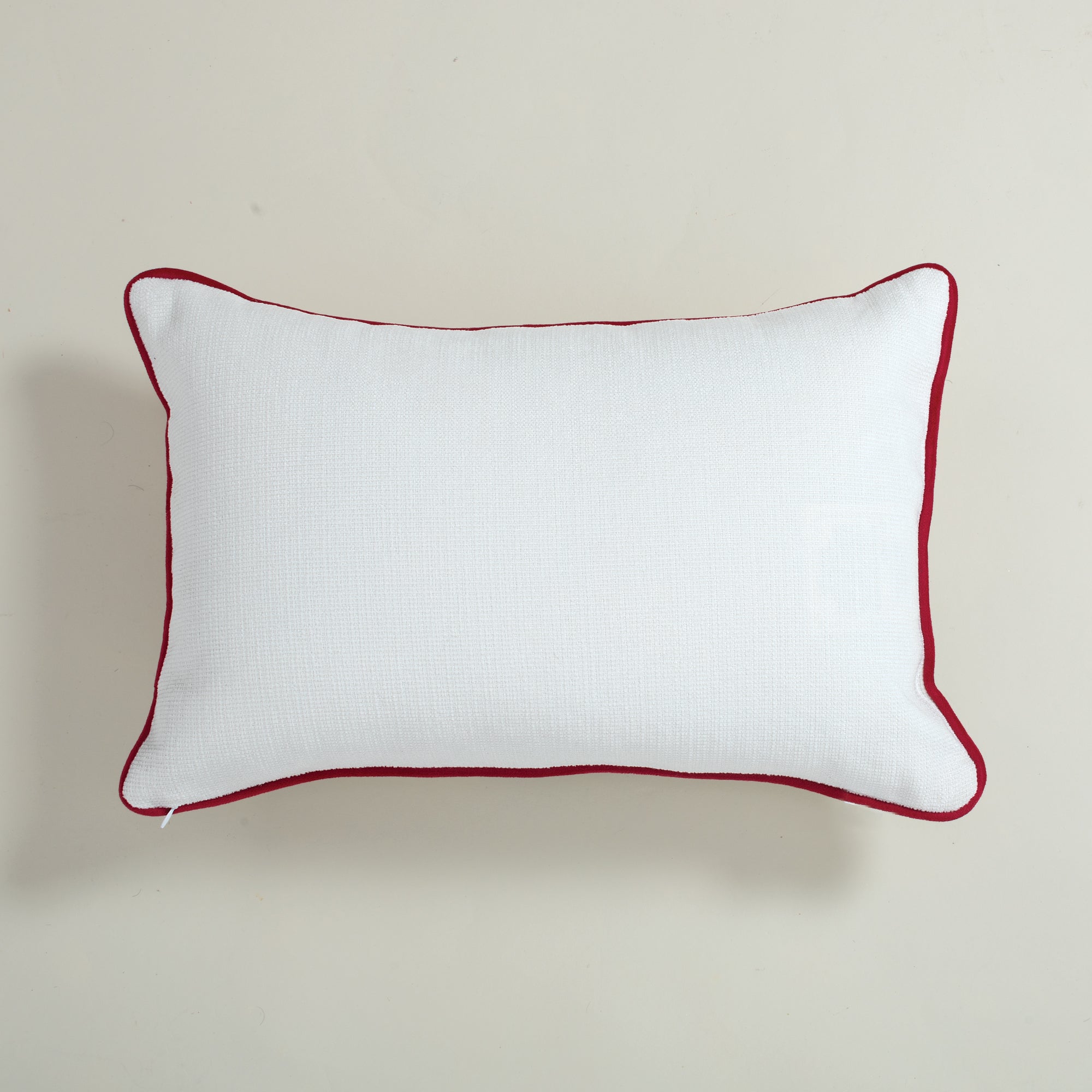 Embroidered Snowy Trees Pillow