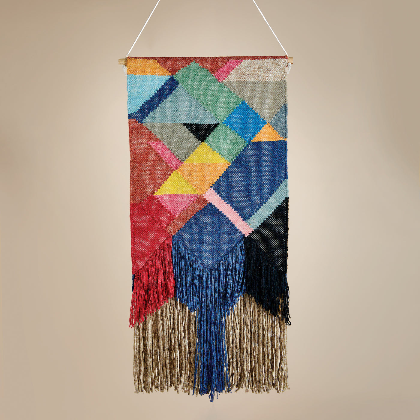 Bohemian Wool Fringed Wall Art