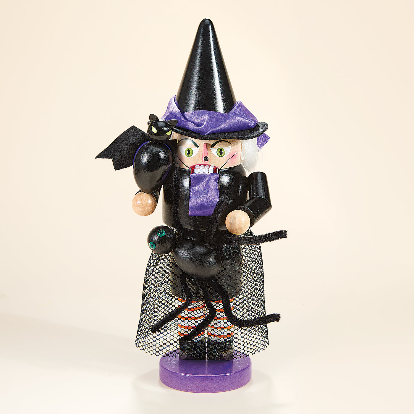 Decorative Wooden Nutcracker Witch (Preorder)