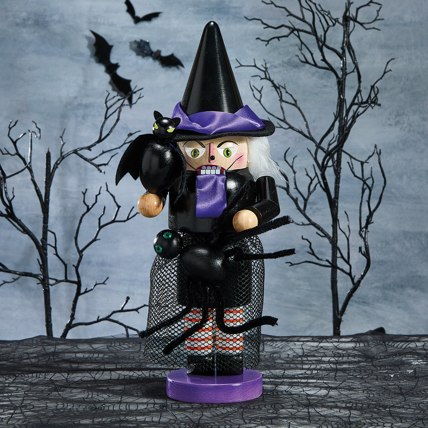 Decorative Wooden Nutcracker Witch (Preorder)