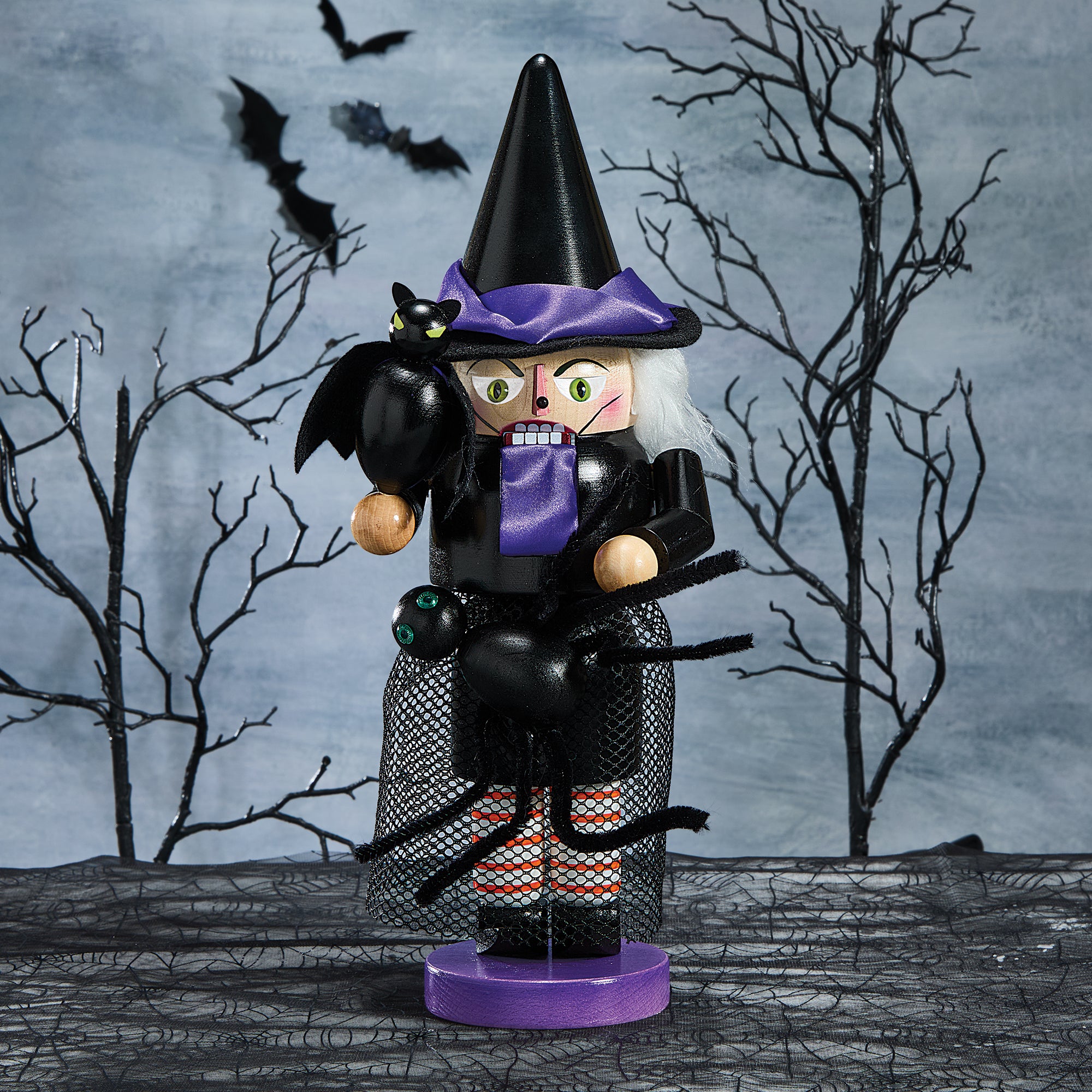 Decorative Wooden Nutcracker Witch (Preorder)