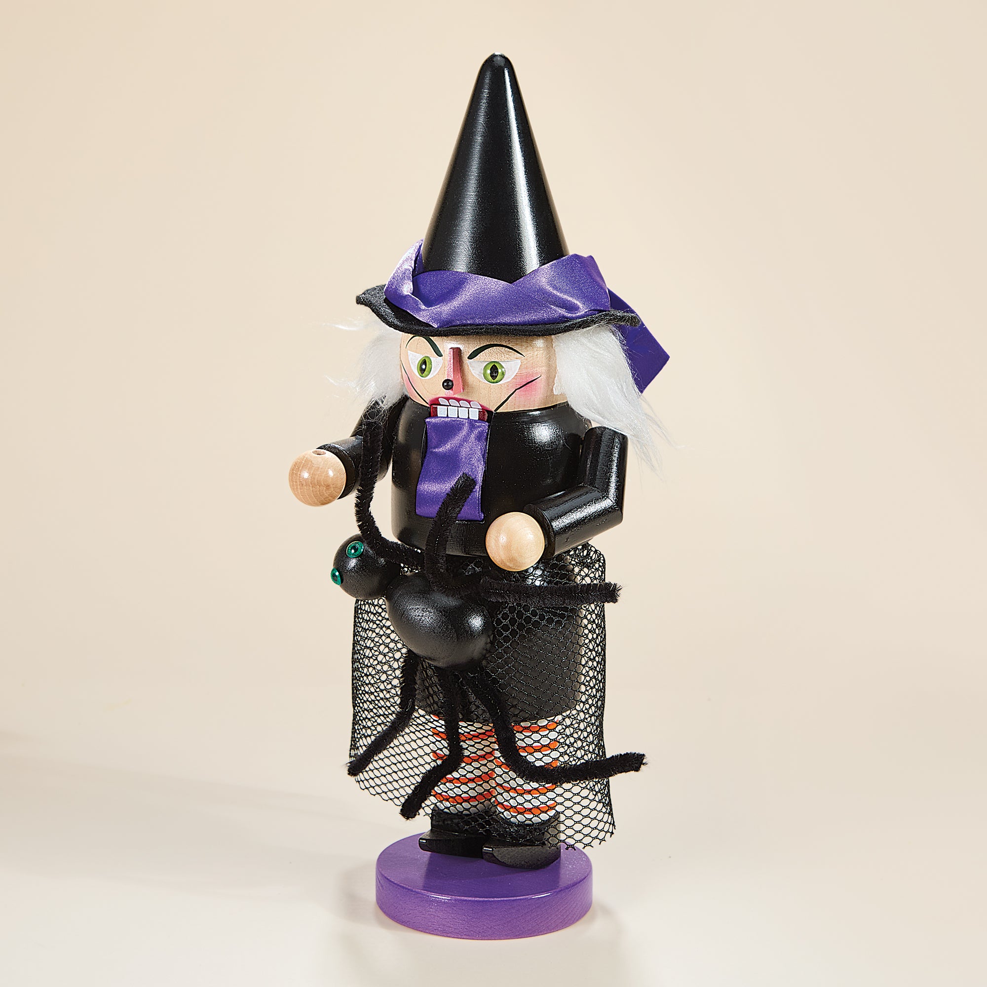 Decorative Wooden Nutcracker Witch (Preorder)