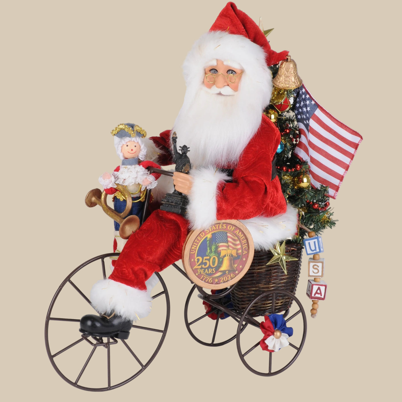 Liberty Ride Lighted Santa's 250th Anniversary