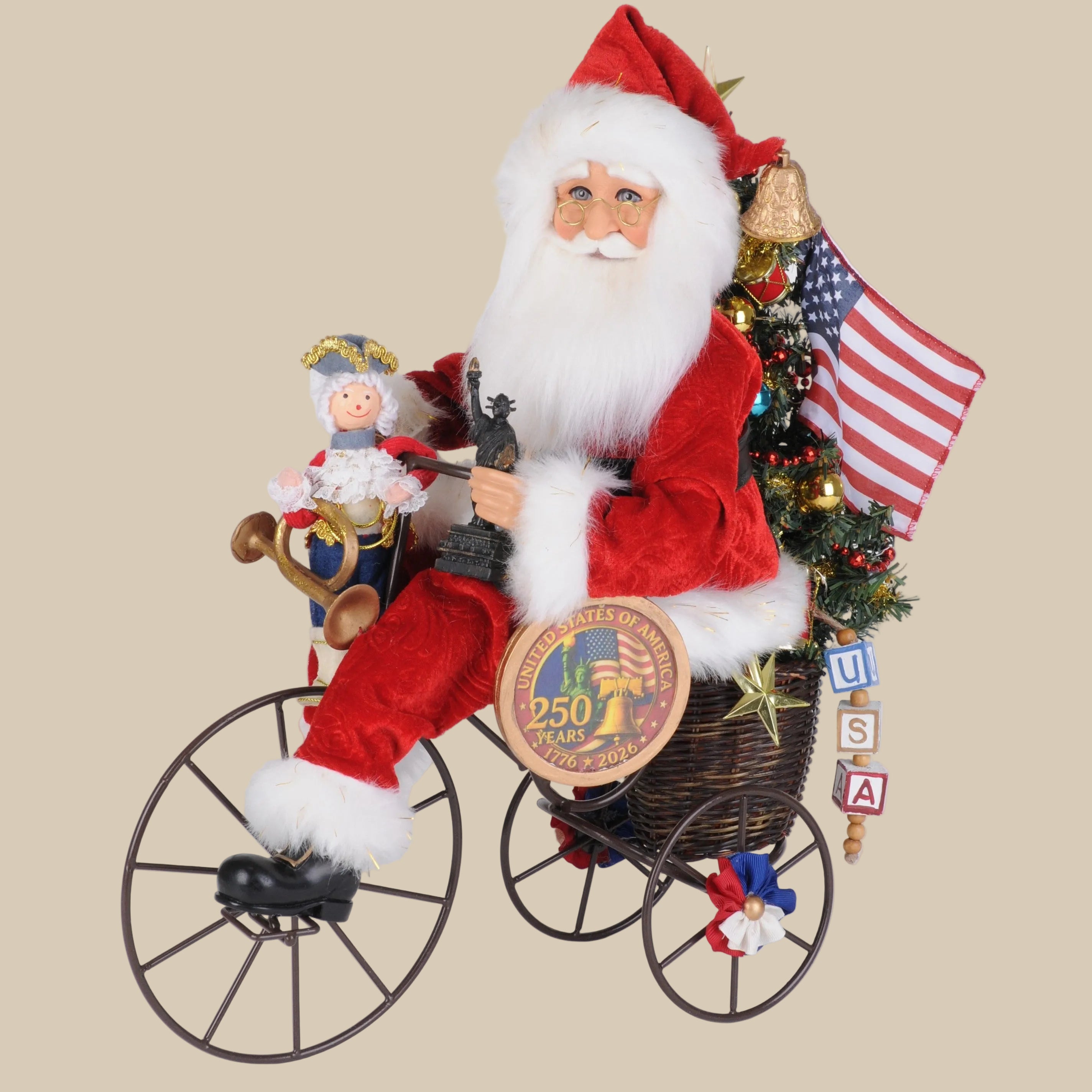 Liberty Ride Lighted Santa's 250th Anniversary
