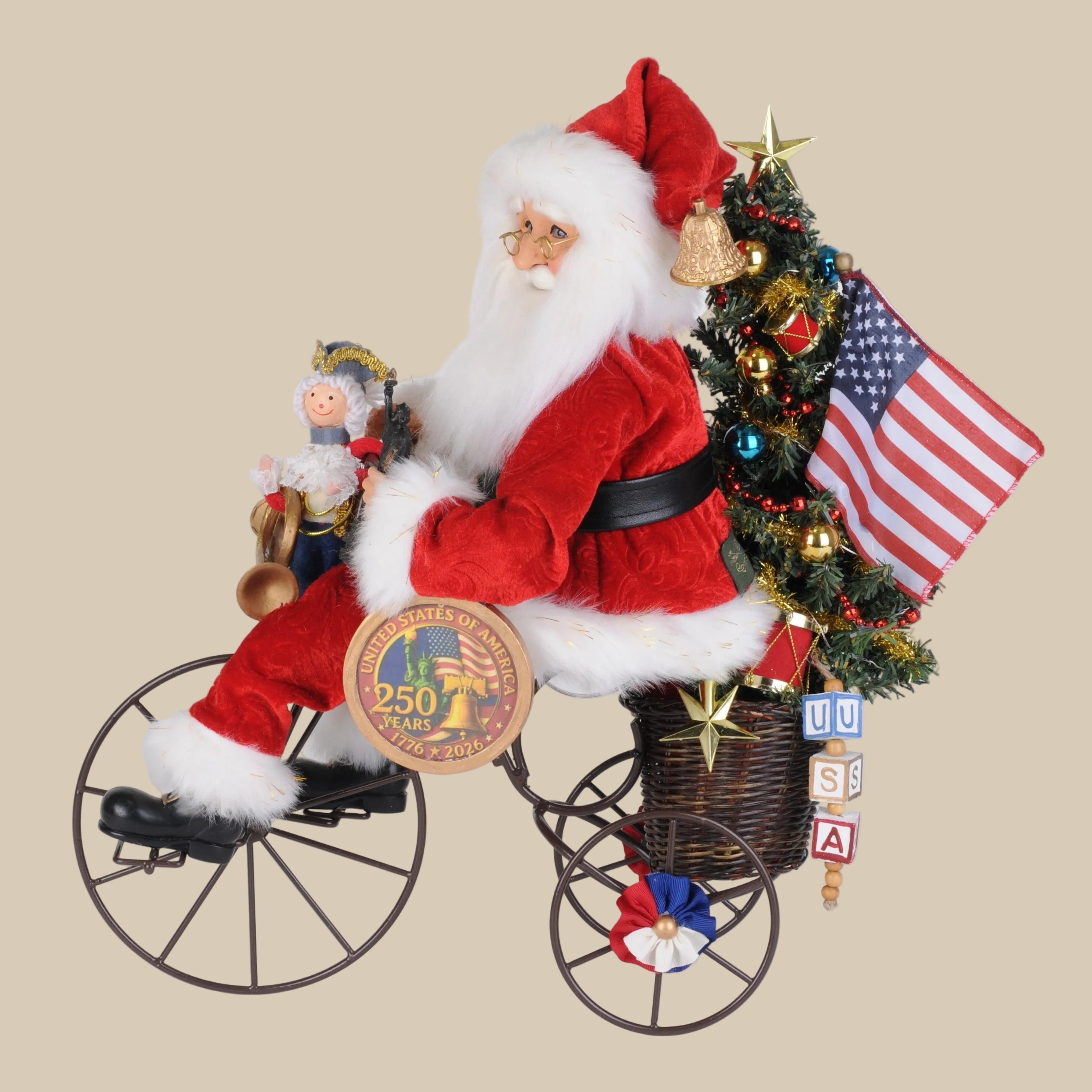 Liberty Ride Lighted Santa's 250th Anniversary