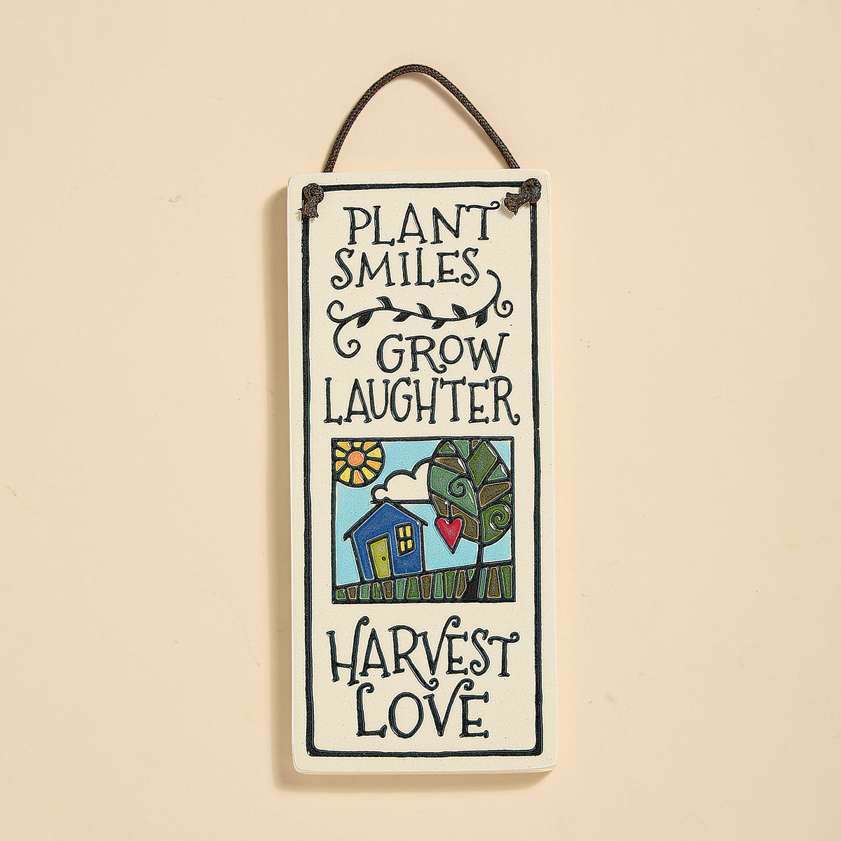 Plant Smiles Harvest Love Ceramic Wall Plaque (Preorder)