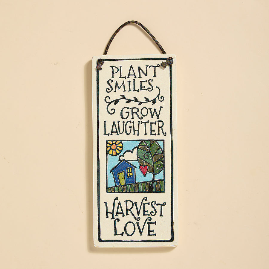 Plant Smiles Harvest Love Ceramic Wall Plaque (Preorder)