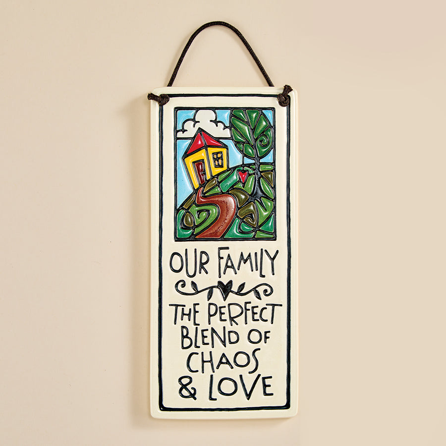 Chaos & Love Ceramic Wall Plaque
