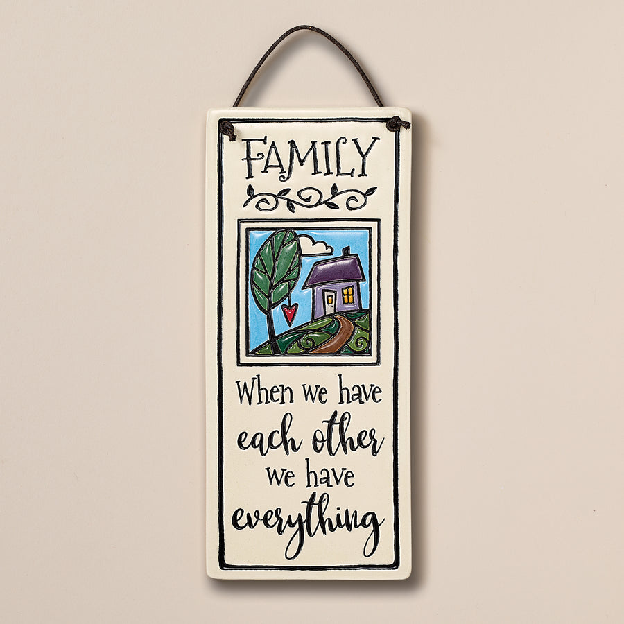 Family Ceramic Wall Plaque (Preorder)