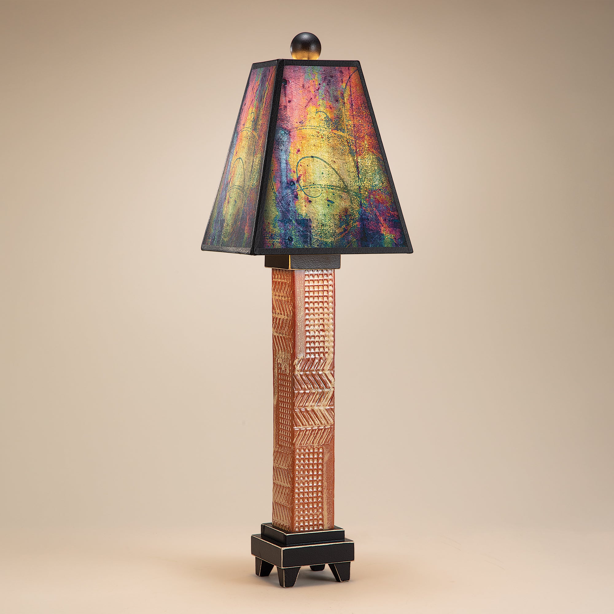 Hand-Painted Setting Sky Table Lamp