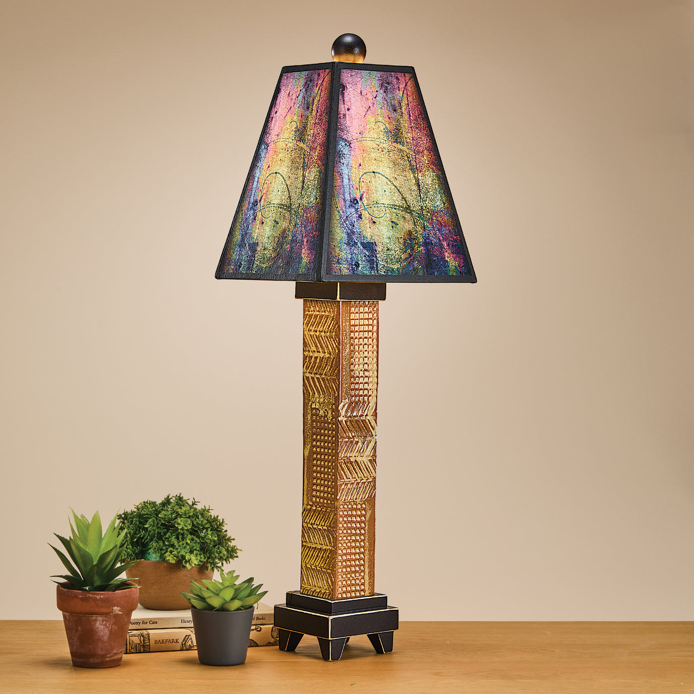 Hand-Painted Setting Sky Table Lamp