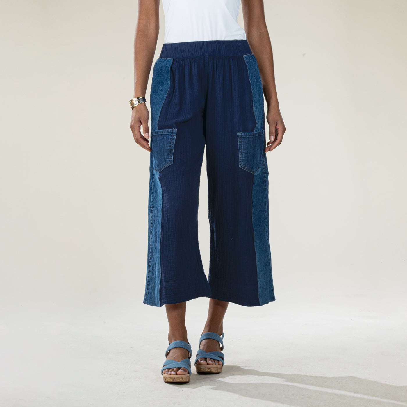 Deep Into Denim Cropped Pants