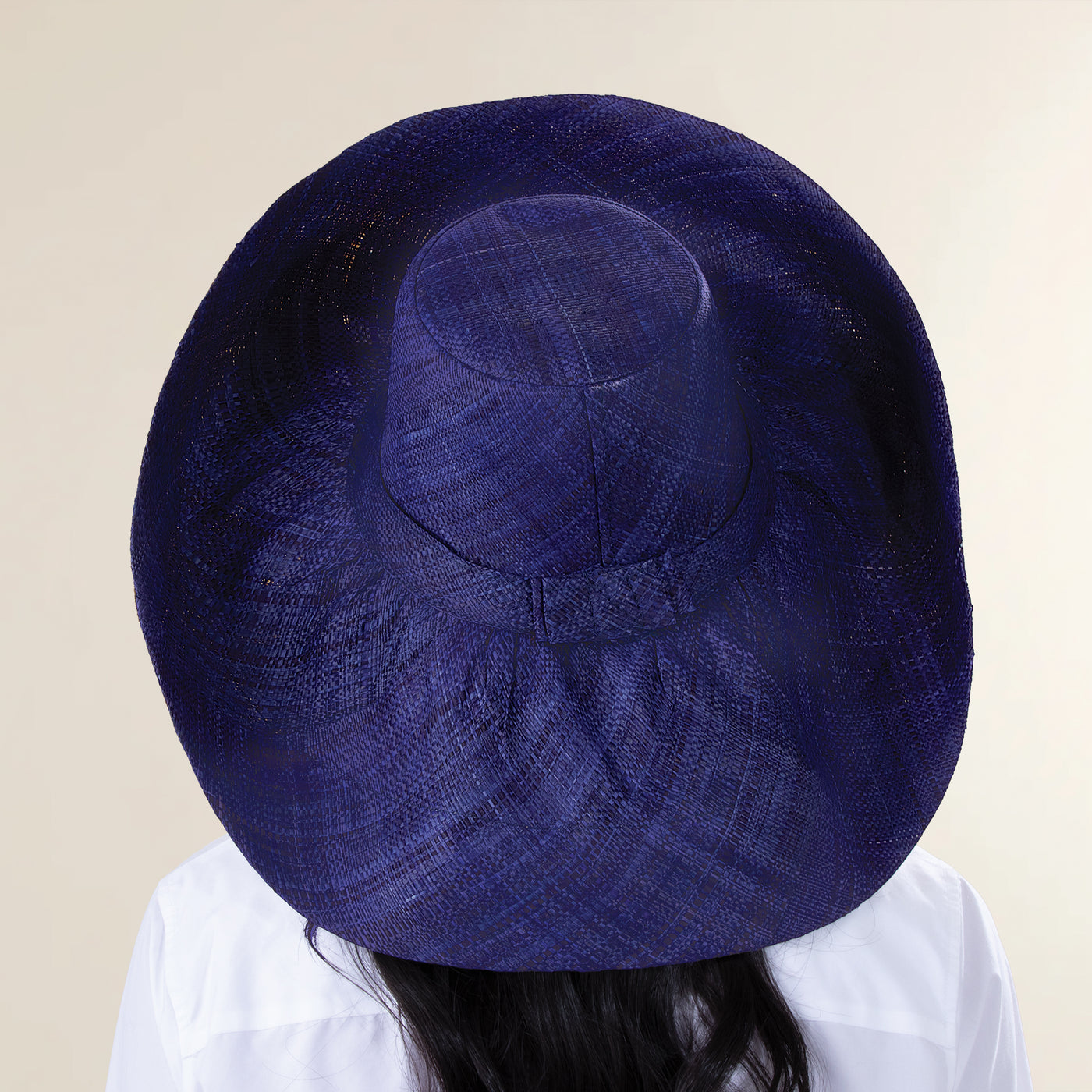 Mya Two-Toned Raffia Beach Hat