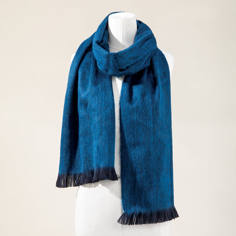 Blue Stone Alpaca Scarf
