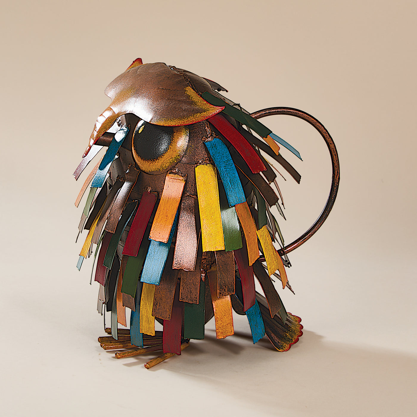 Hand-Painted Whimsical Owl Watering Can