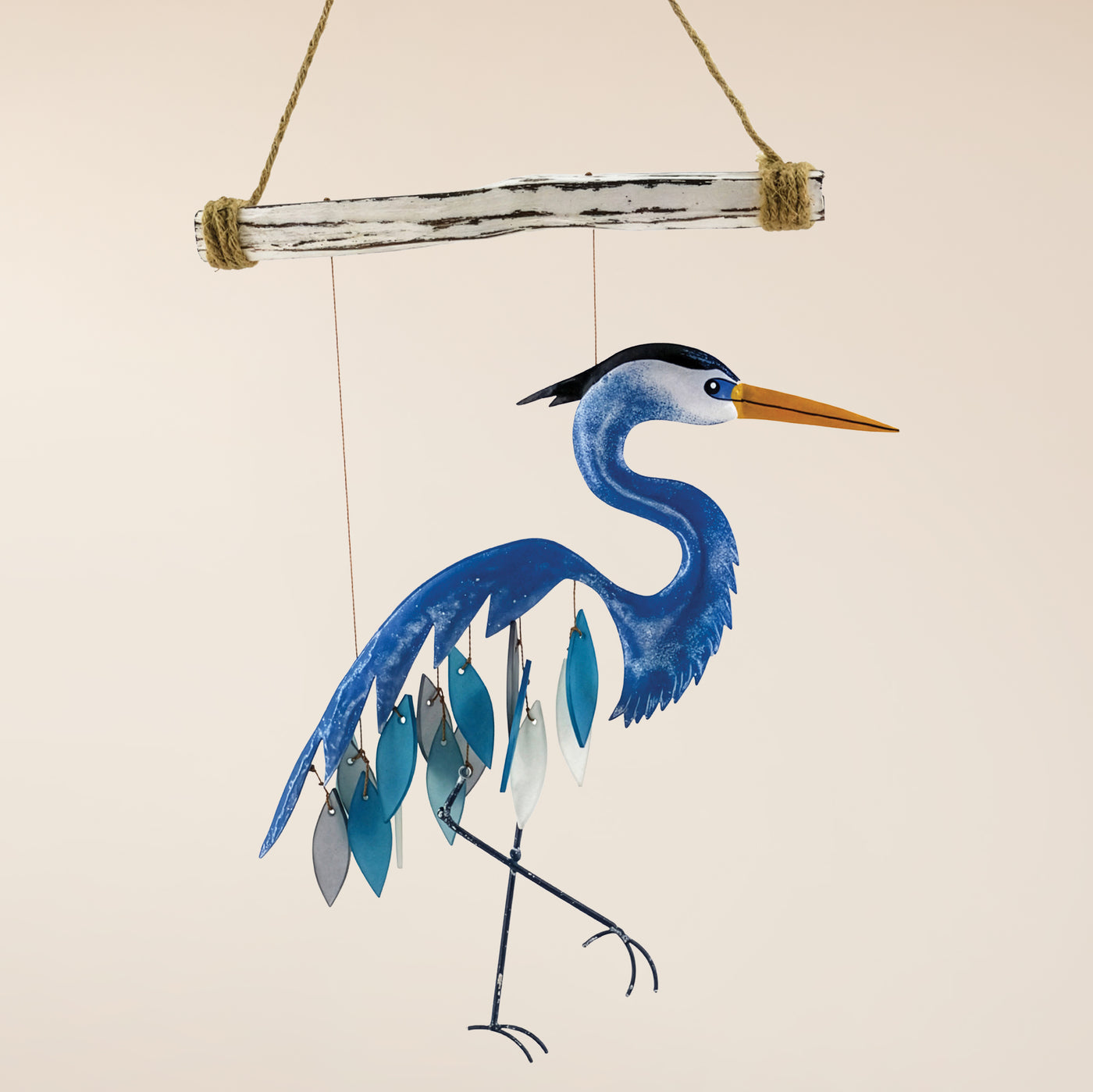 Blue Heron Glass Chime (Preorder)