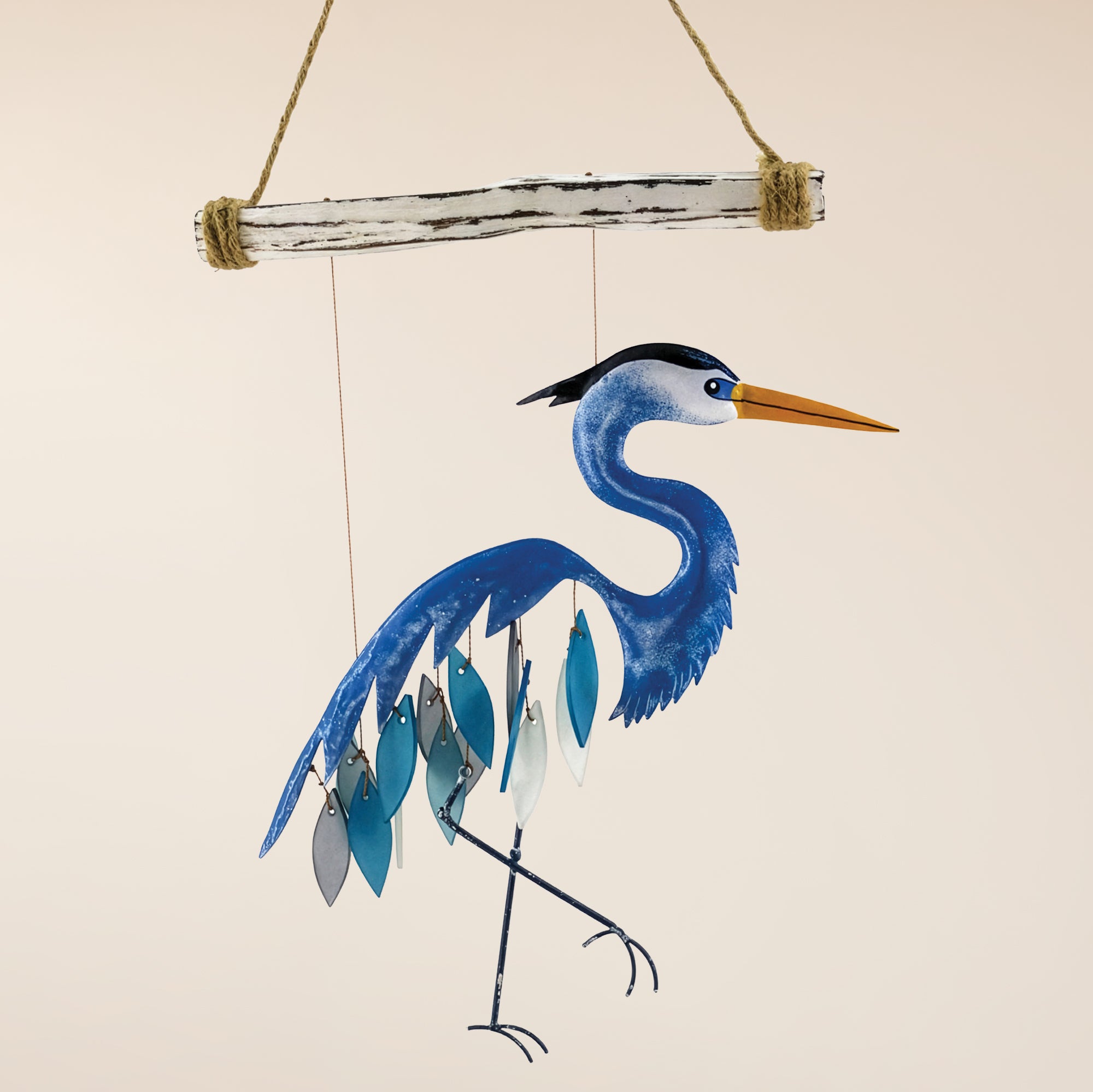 Blue Heron Glass Chime (Preorder)