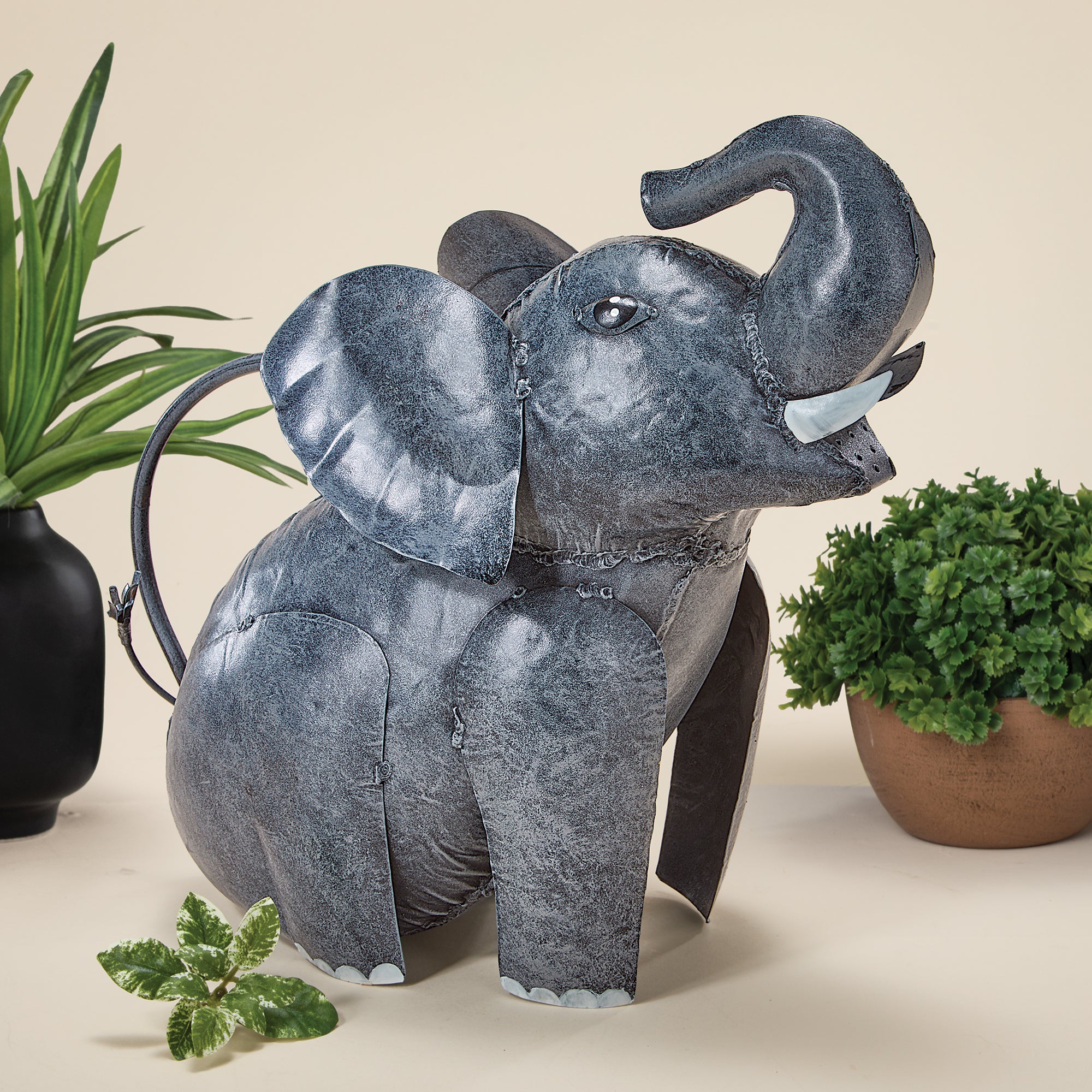 Hand-Painted Elephant Watering Can (Preorder)