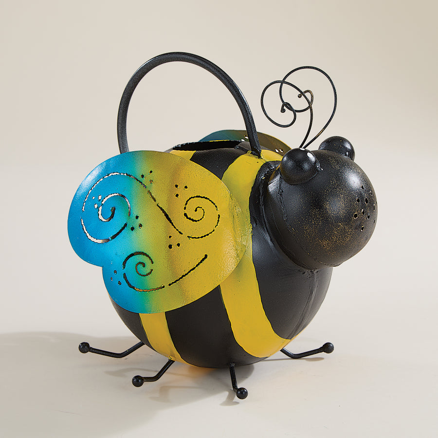Hand-Painted Colorful Bee Watering Can (Preorder)