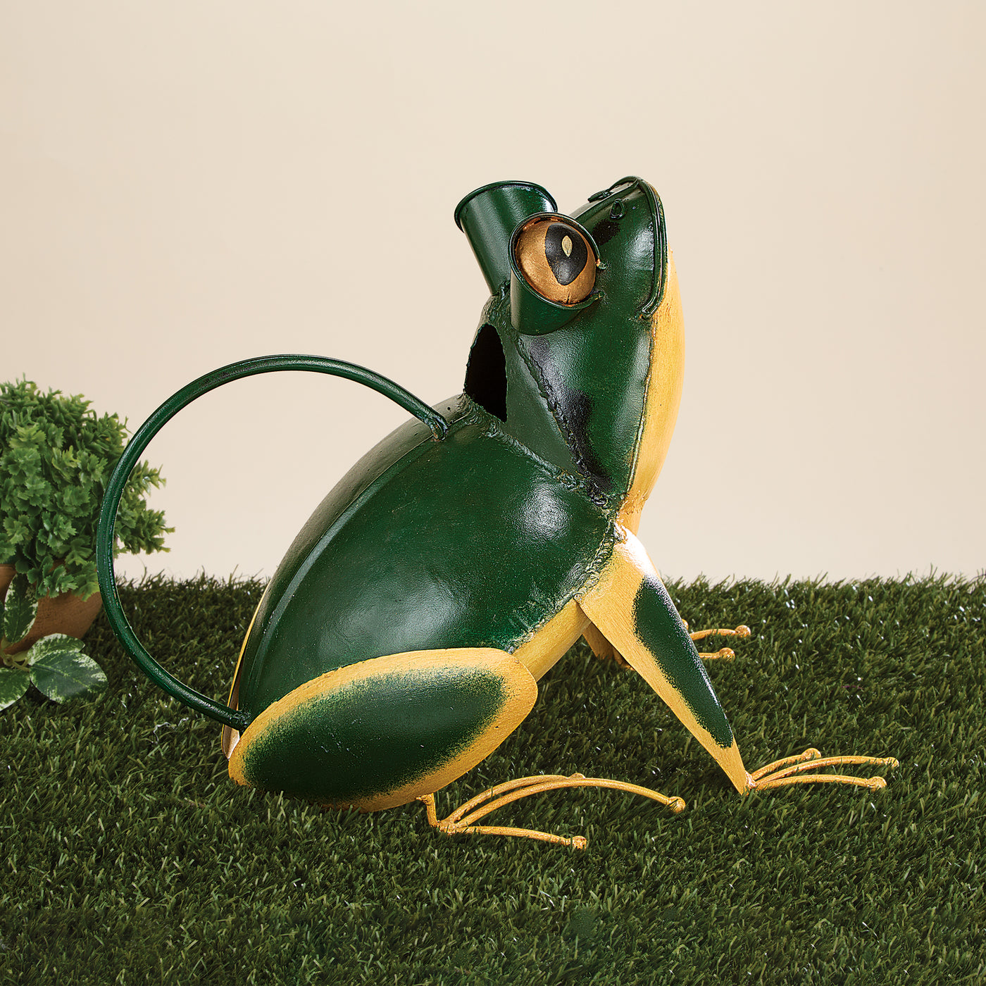 Hand-Painted Tree Frog Watering Can