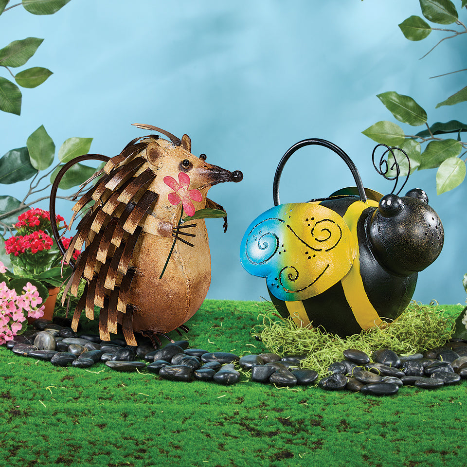 Hand-Painted Hairy Hedgehog Watering Can (Preorder)