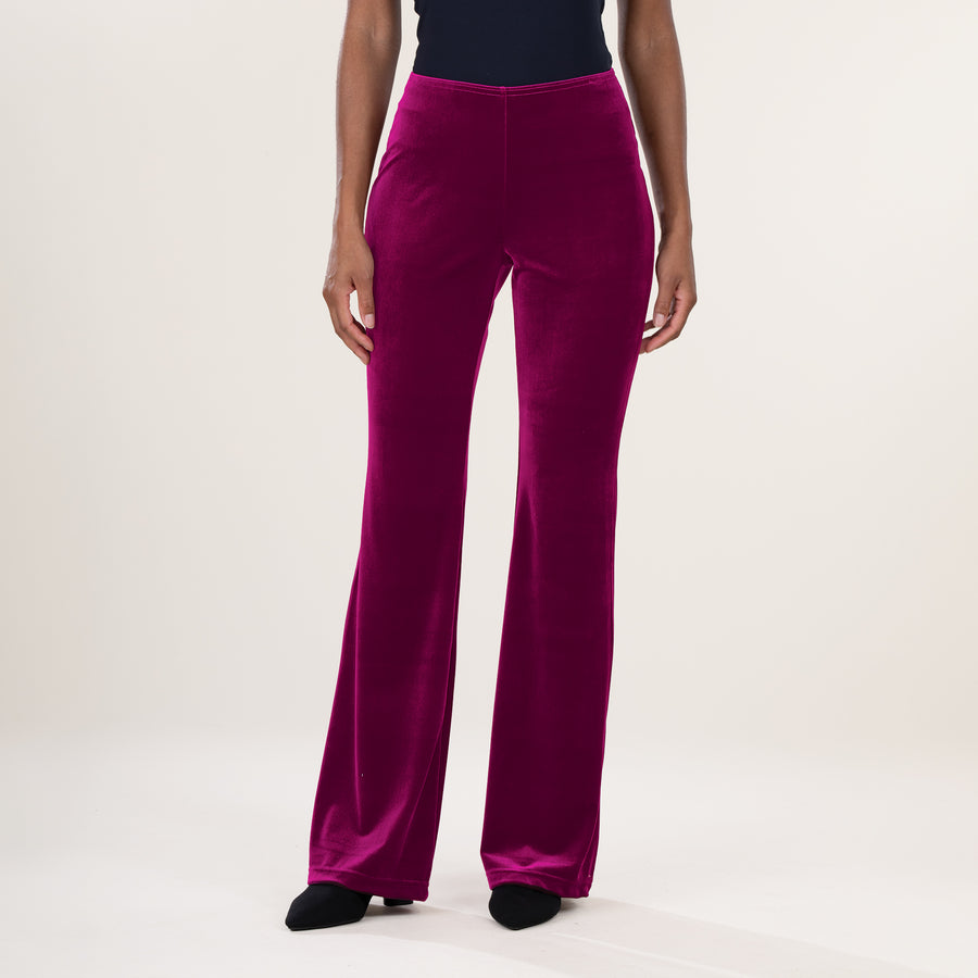 Plum Velvet Pants