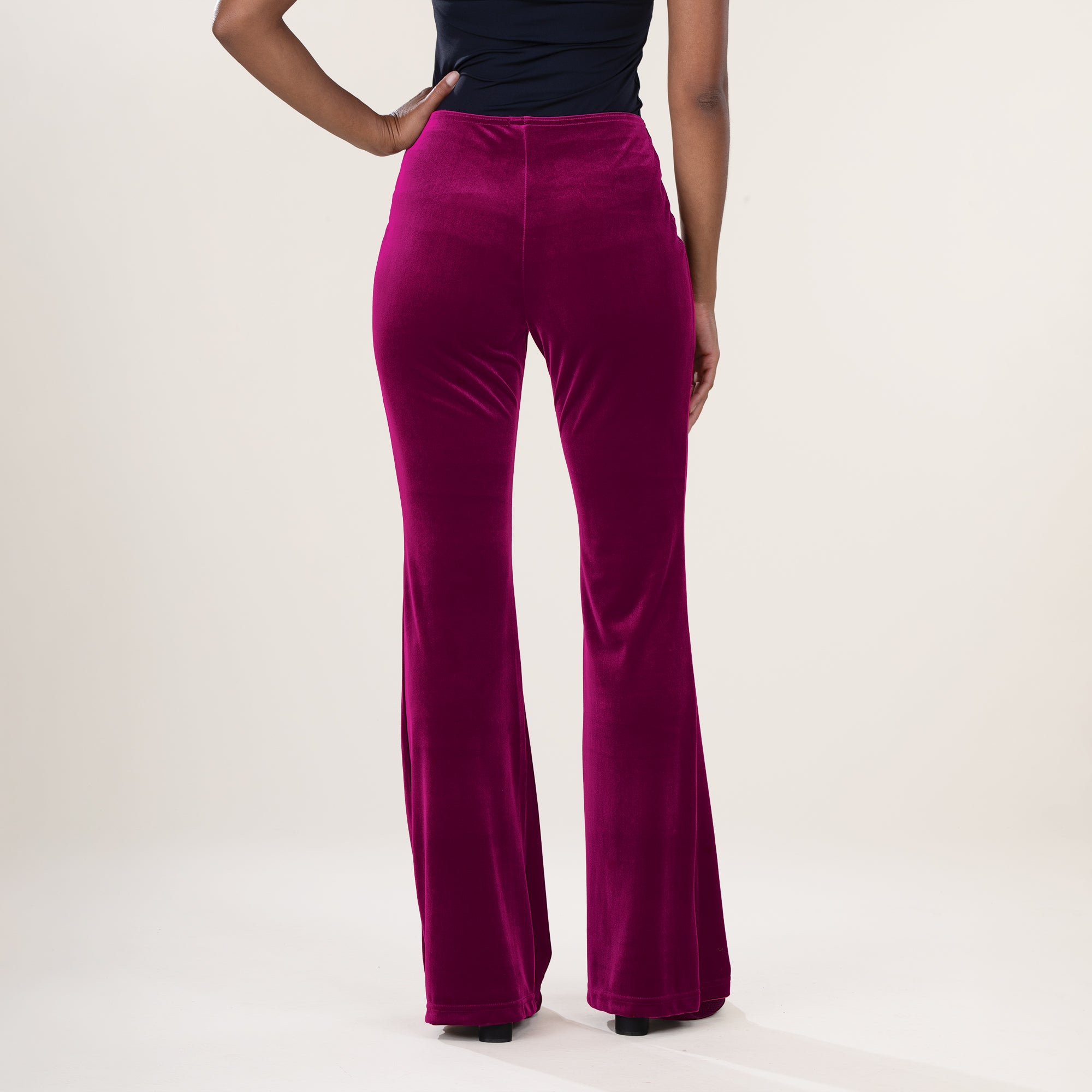Plum Velvet Pants