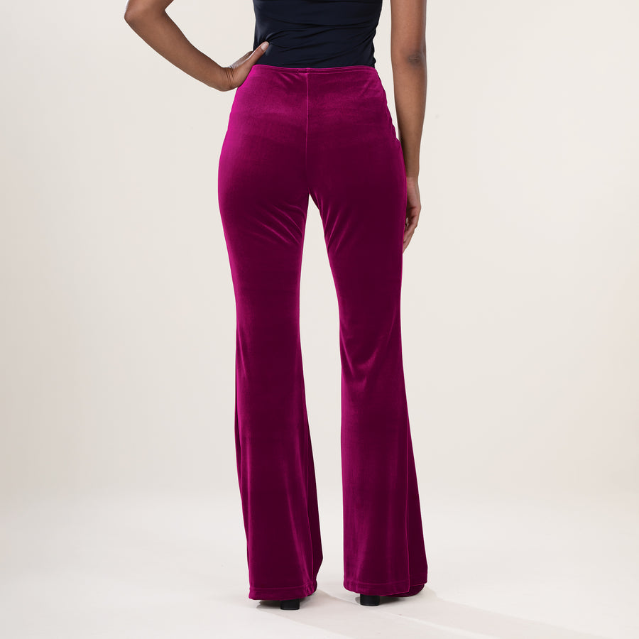 Plum Velvet Pants