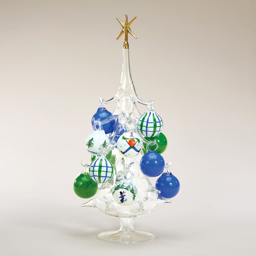 Hand-Blown Venetian Glass Stagione Sciistica Christmas Tree (Preorder)