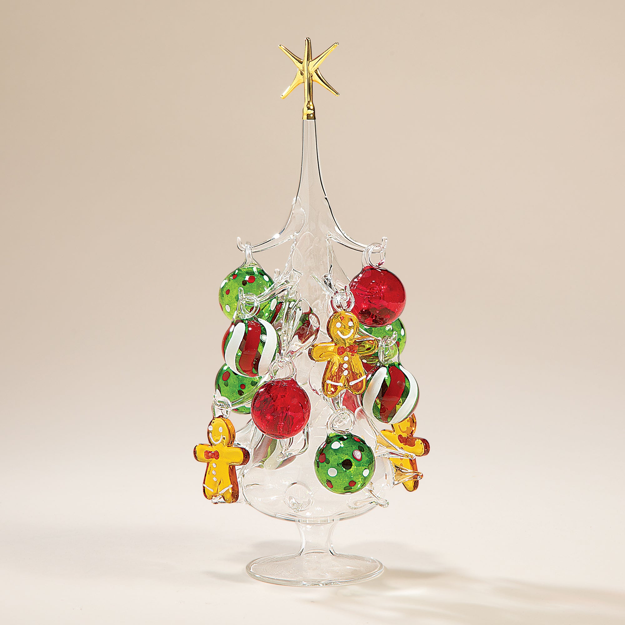 Hand-Blown Venetian Glass Pan Di Zenzero Christmas Tree (Preorder)