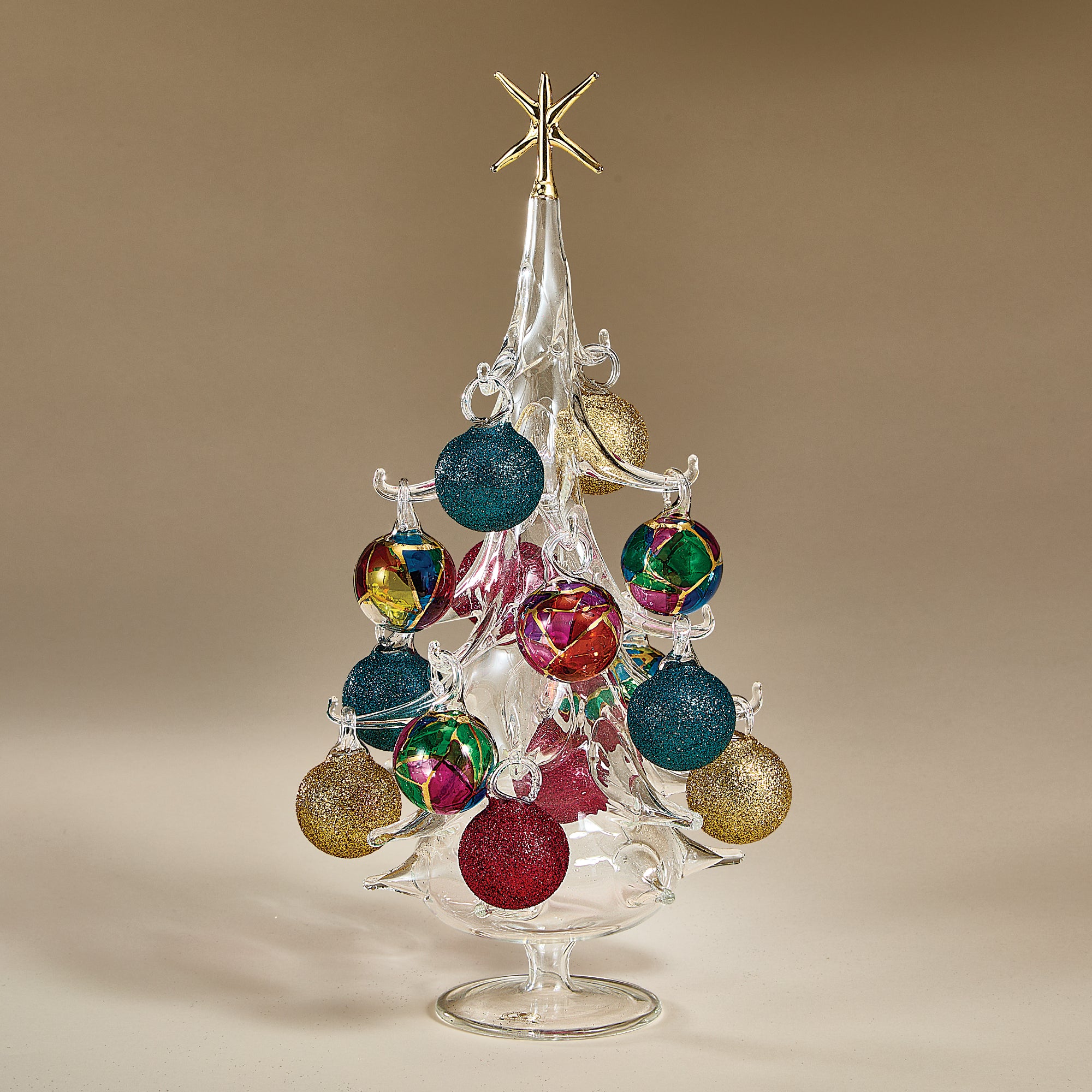Hand-Blown Venetian Glass Vetrata Christmas Tree
