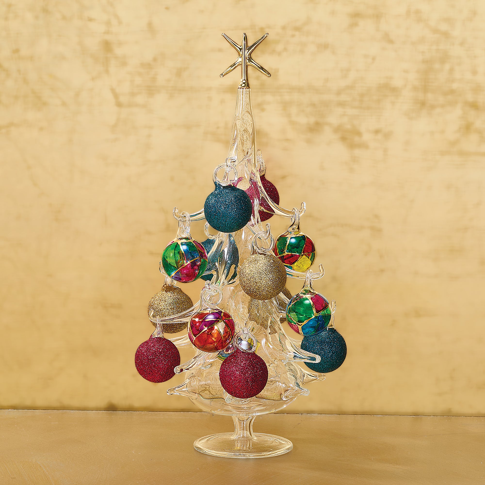 Hand-Blown Venetian Glass Vetrata Christmas Tree