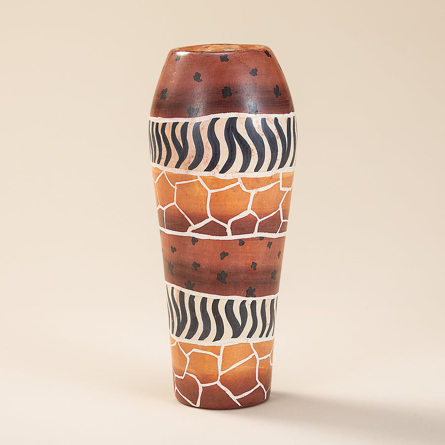 Safari Striped Tall Vase