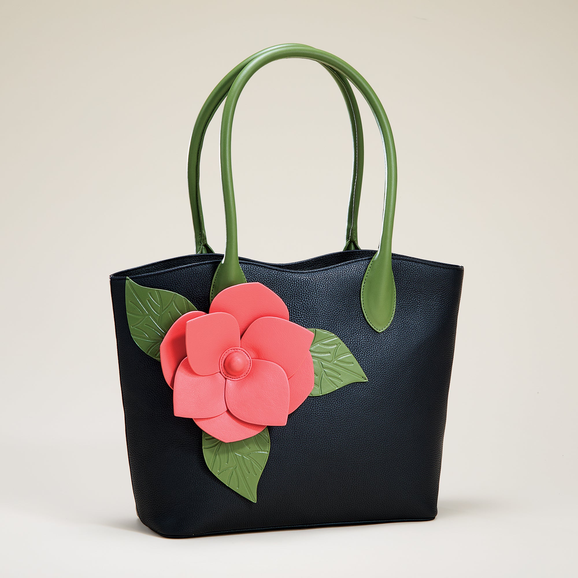 Blooming Rose Leather Tote (Preorder)