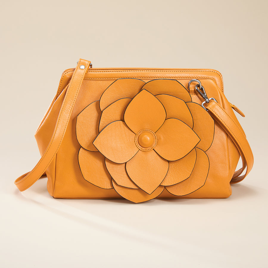 Bountiful Bloom Sienna Leather Crossbody (Preorder)