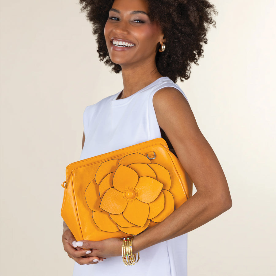 Bountiful Bloom Sienna Leather Crossbody (Preorder)