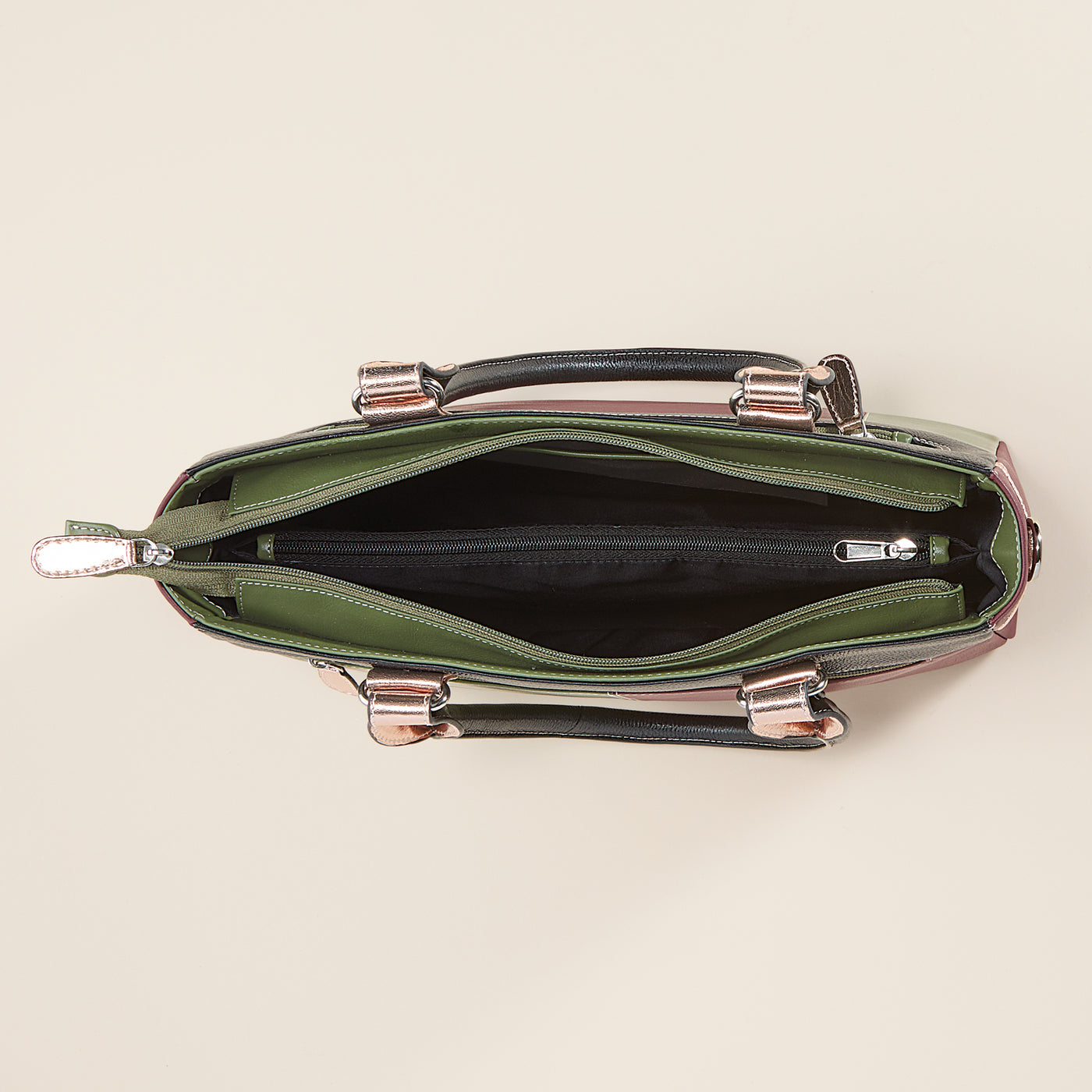 Colors Of Nashik Mixed Leather Tote