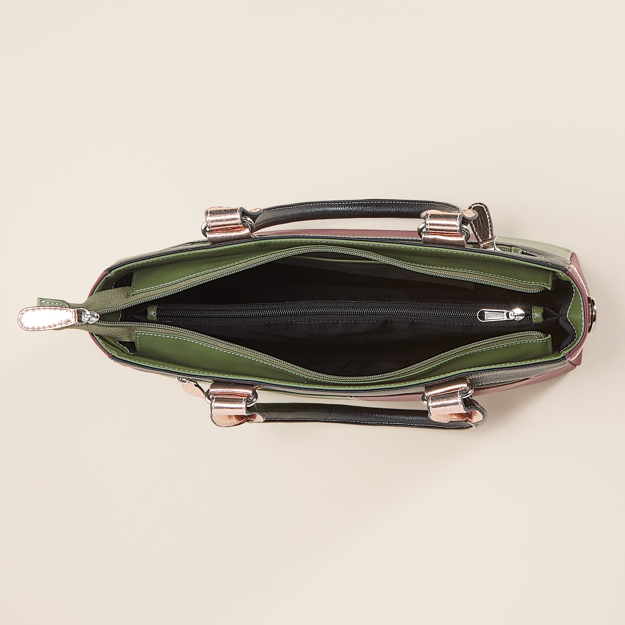 Colors Of Nashik Mixed Leather Tote