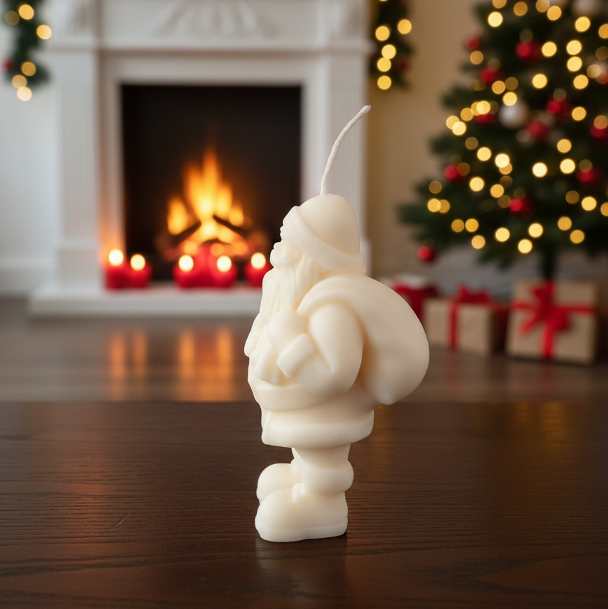 Santa Candle | Holiday Decor