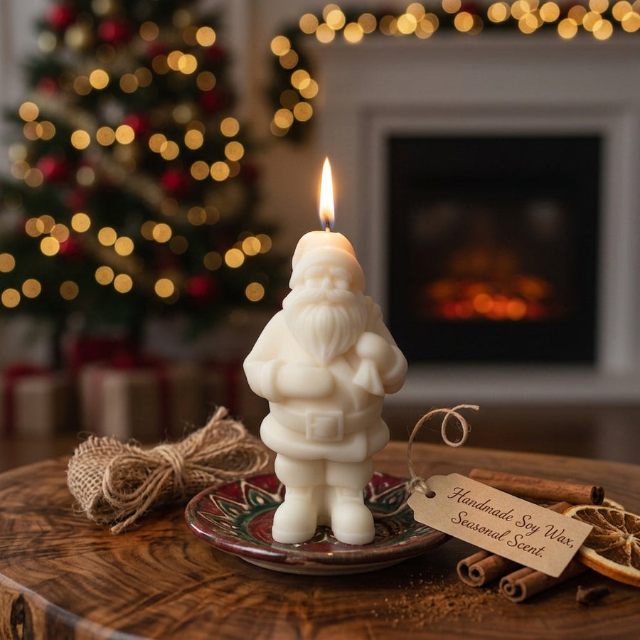 Santa Candle | Holiday Decor