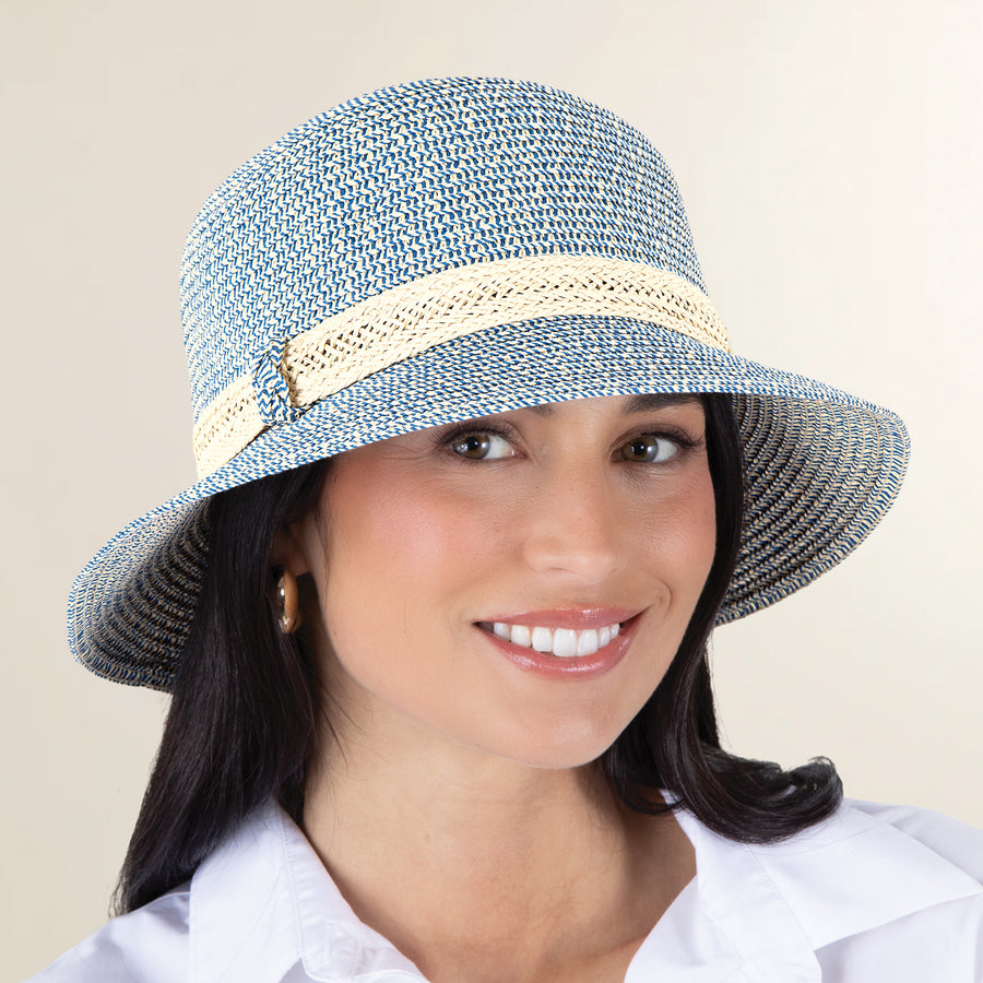Janice Heather Straw Cloche (Preorder)