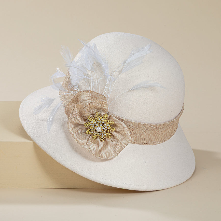 Louisa Wool Snowflake Cloche