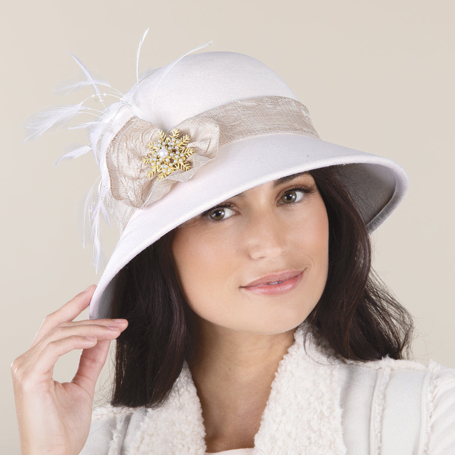 Louisa Wool Snowflake Cloche