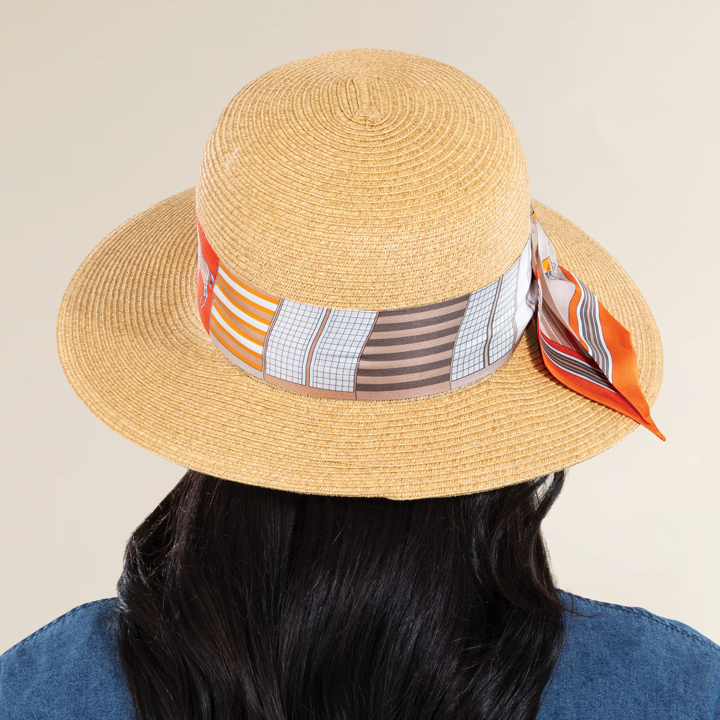 Temple Equestrian Natural Straw Sun Hat