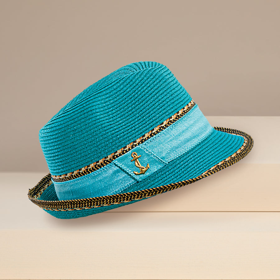 Constance Caribbean Blue Fedora